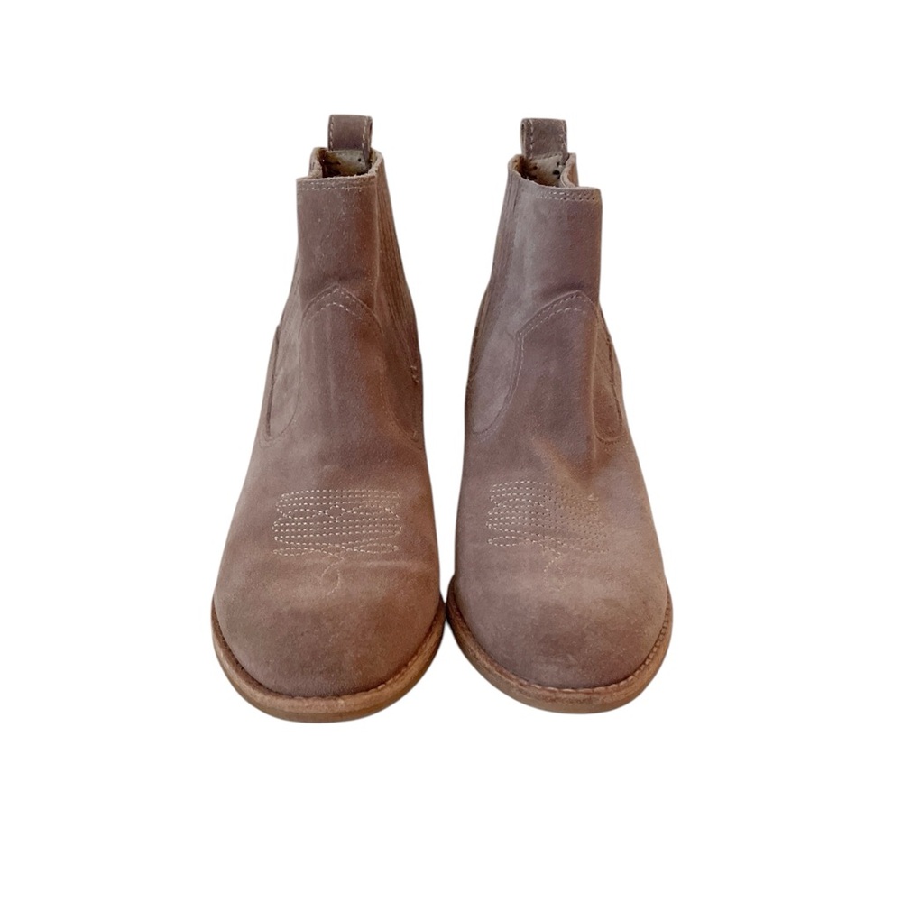 Dolce Vita Jenna taupe suede western ankle boots size 8.5 - Picture 5 of 7